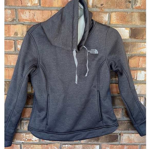 The North Face Women’s Gray Cowl Neck Sherpa Lined Sweatshirt Size Small - Picture 8 of 8